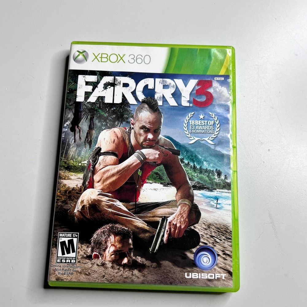 Far Cry 3 Xbox 360 Ubisoft 2012 First Person Shooter‎ Action Game CIB NTSC